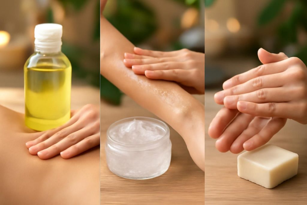 découvrez quel produit choisir pour chaque type de massage : huiles, gel nuru ou beurre de karité, et profitez d'une expérience adaptée à vos besoins.